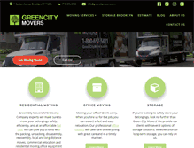 Tablet Screenshot of greencitymovers.com